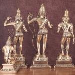 Brass Ram Darbar Antique Set | Lord Ram 23" with Family | Heritage Finish Divine Art | 27 kg Temple Grade Murti | Handcrafted Traditional Collection